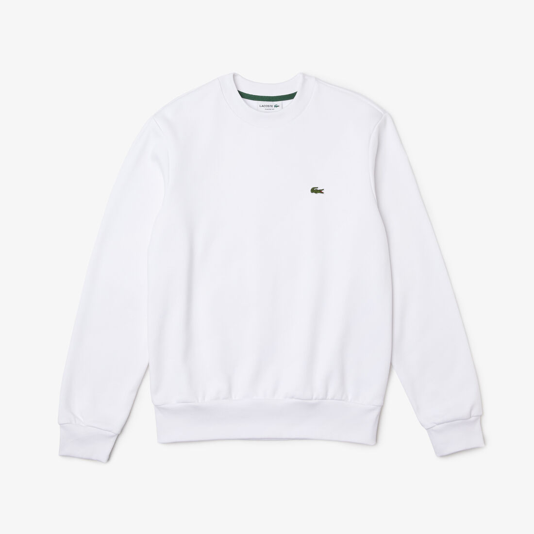 Lacoste Organic Brushed Baumwoll Sweatshirts Herren Weiß | ULYQ-20493