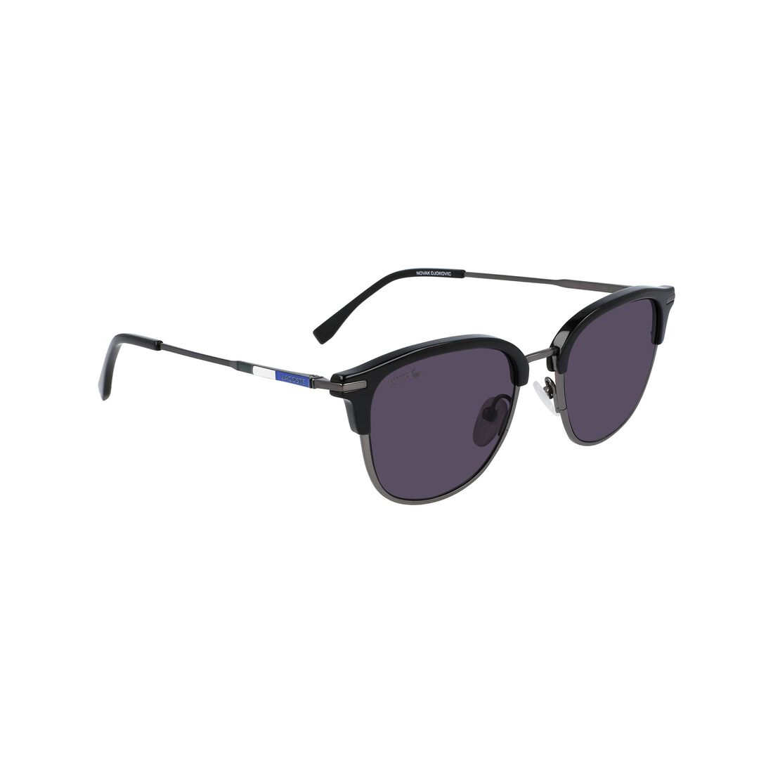 Lacoste Oval Metal Novak Djokovic Kollektion Sonnenbrille Herren Dunkelgrau | IESF-18354