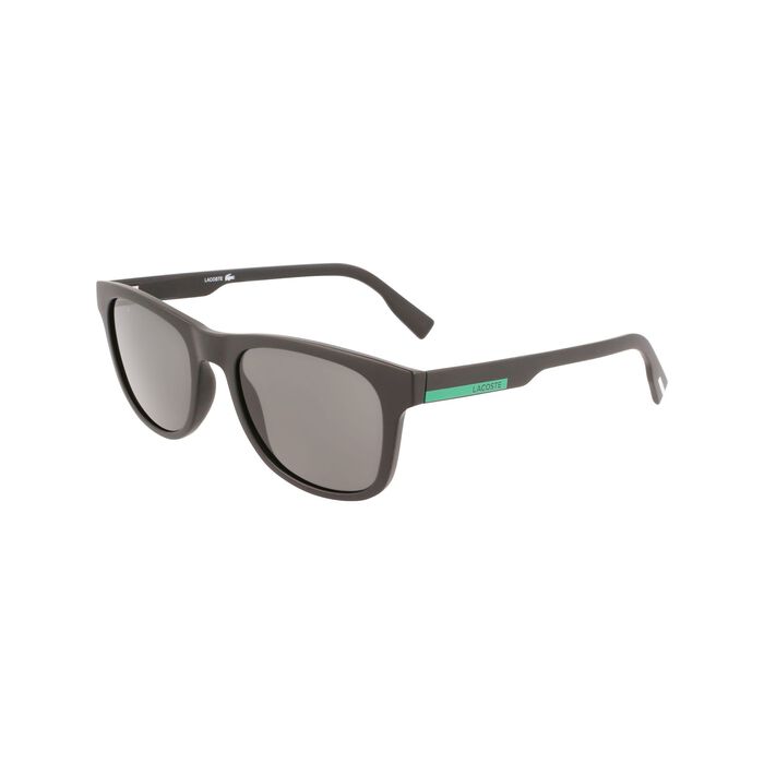 Lacoste Rectangle Plastic Colour Block Sonnenbrille Herren Schwarz | WHLK-28176