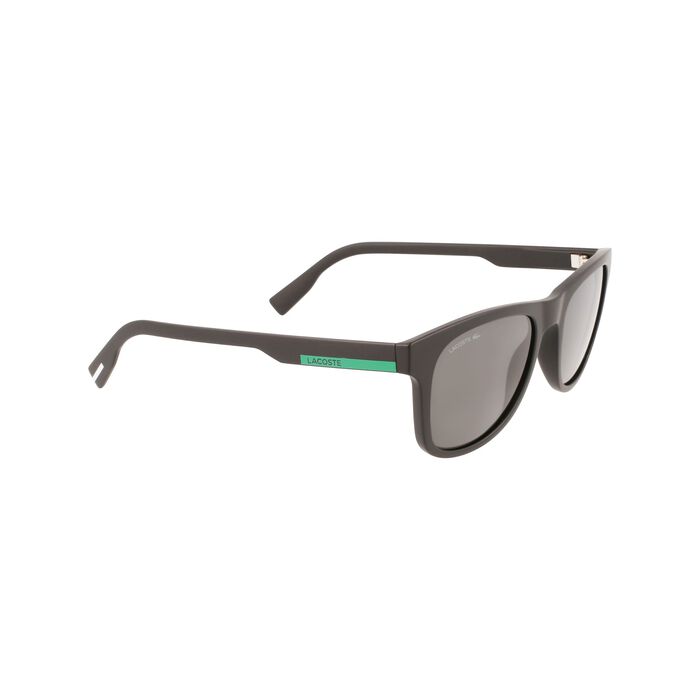 Lacoste Rectangle Plastic Colour Block Sonnenbrille Herren Schwarz | WHLK-28176