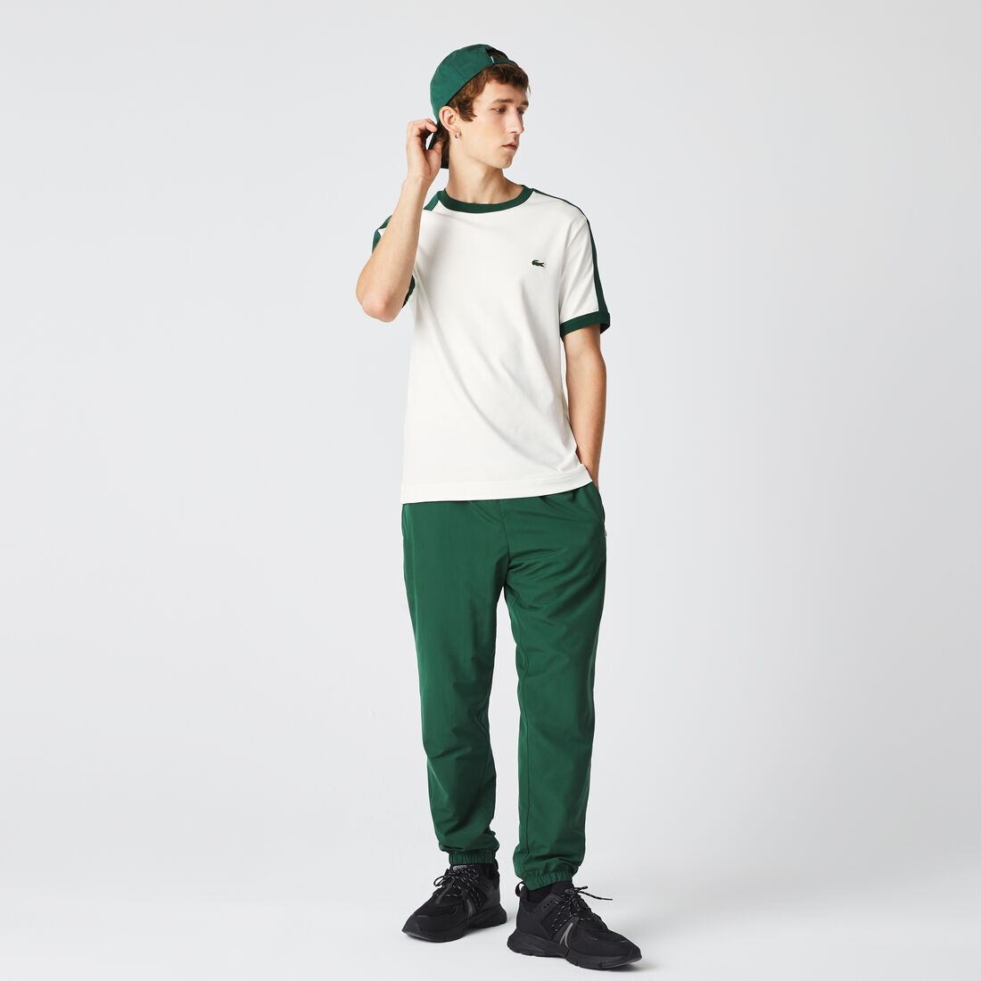 Lacoste Regular Fit Contrast Collar T-shirts Herren Weiß | EPYT-14820