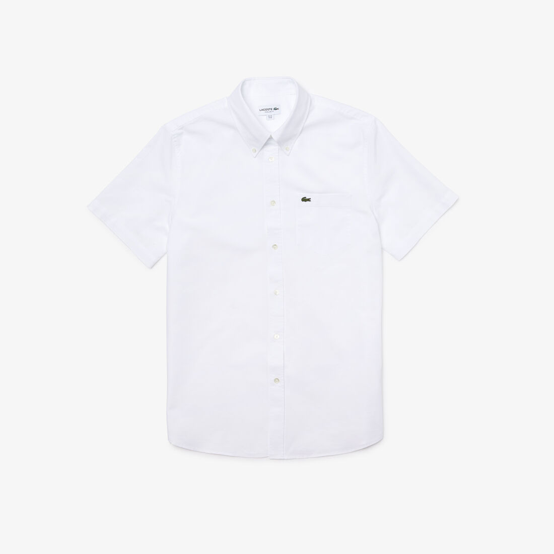 Lacoste Regular Fit Oxford Baumwoll Hemd Herren Weiß | RFCJ-65378