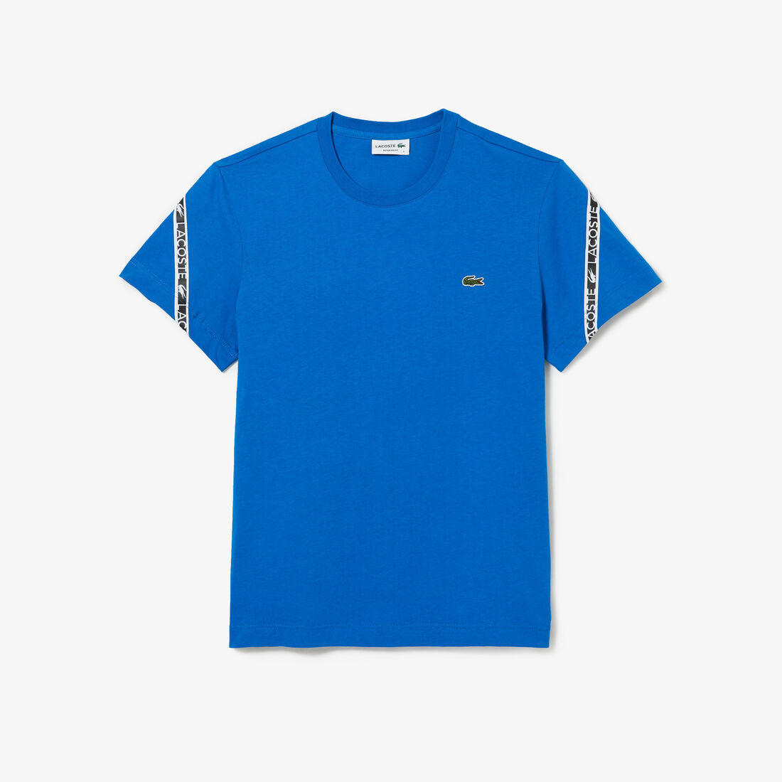 Lacoste Regular Fit Printed Bands T-shirts Herren Blau | ORPC-72036