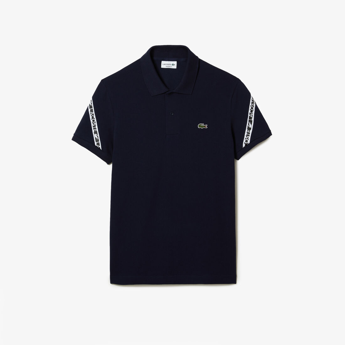 Lacoste Regular Fit Stretch Mini Piqué Polo Shirts Herren Navy Blau | BGOE-50976