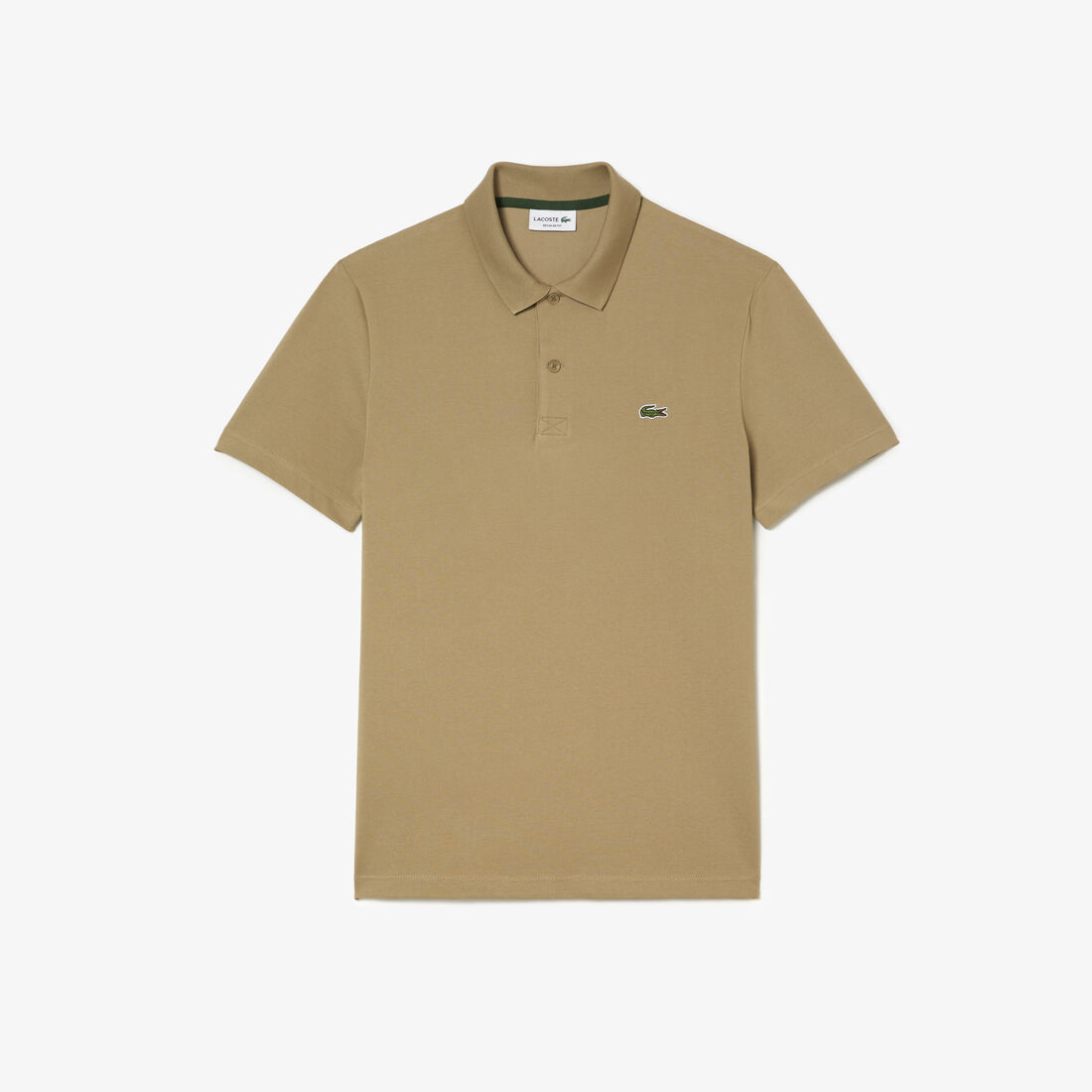 Lacoste Regular Fit Stretch Organic Baumwoll Polo Shirts Herren Beige | VSOW-07865