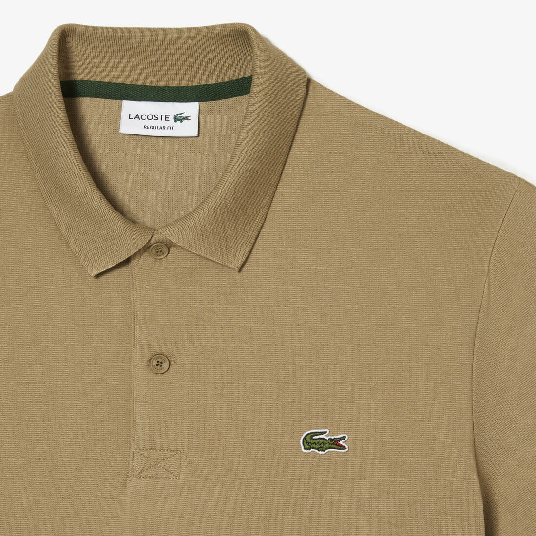 Lacoste Regular Fit Stretch Organic Baumwoll Polo Shirts Herren Beige | VSOW-07865