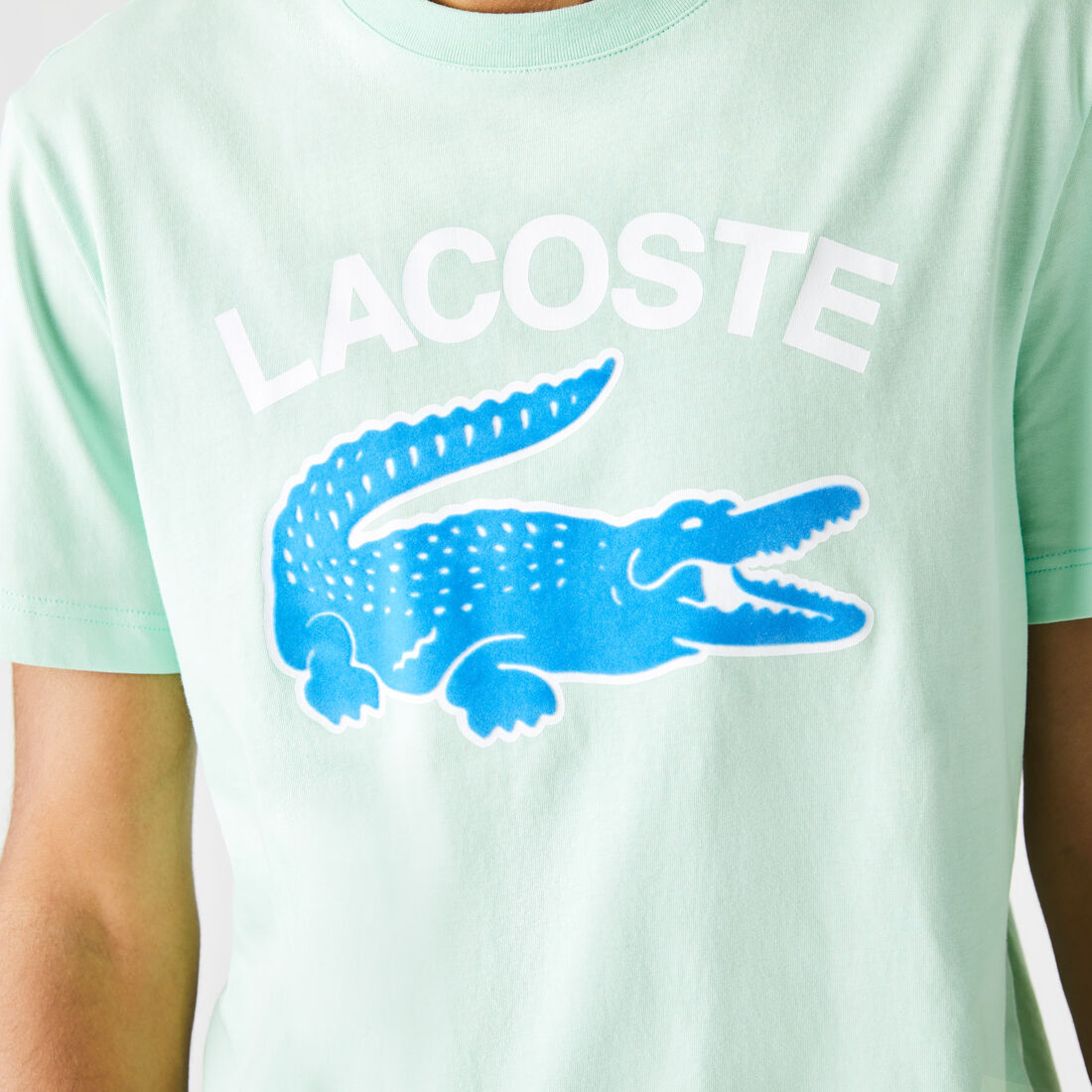 Lacoste Regular Fit Xl Crocodile Print T-shirts Herren Hellgrün | GMLH-41273