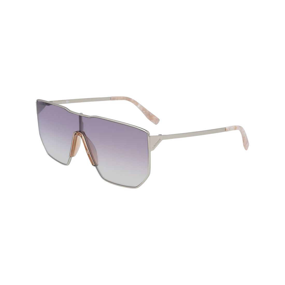 Lacoste Shield Metal Urban Corner Sonnenbrille Herren Hellgrau | CAOH-07413