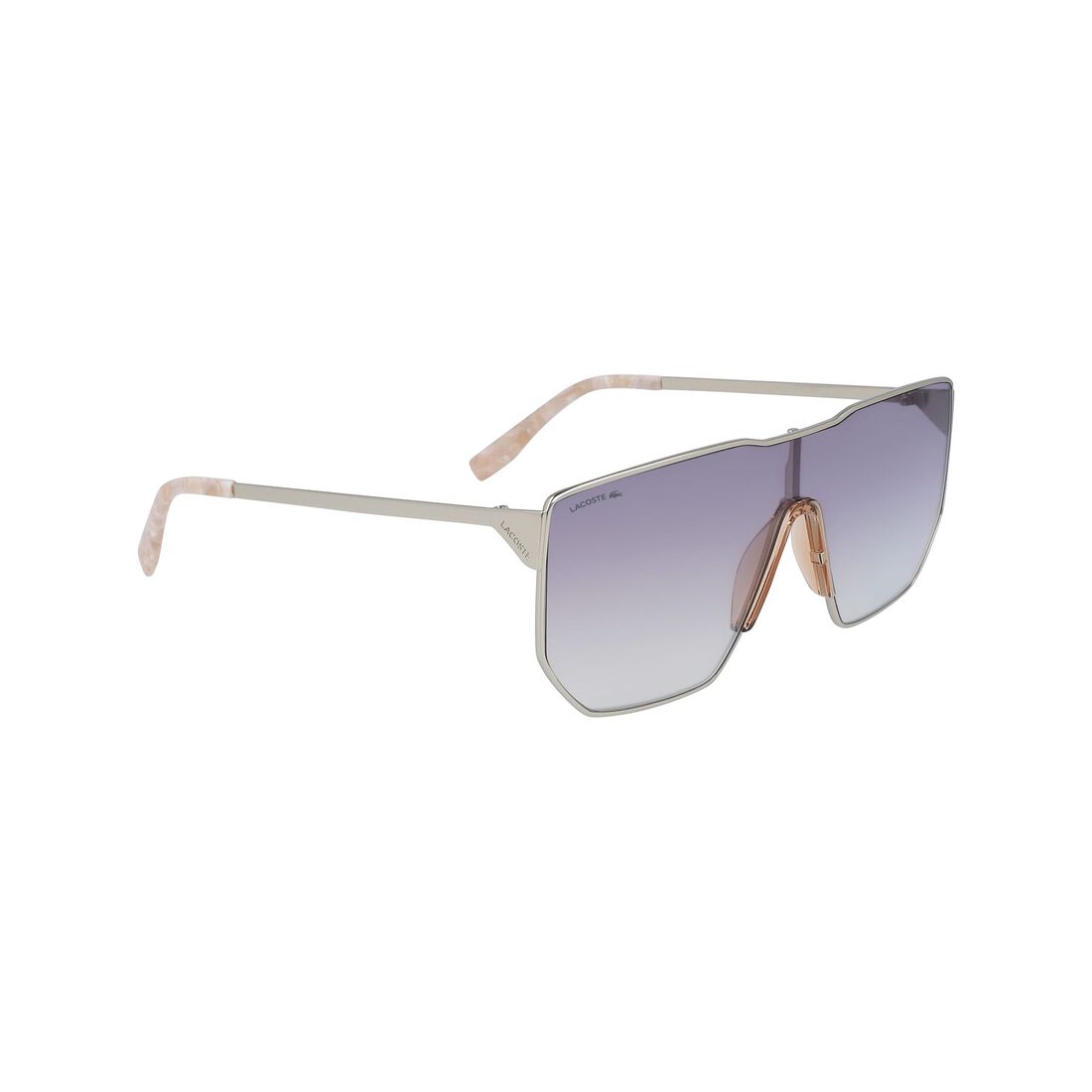 Lacoste Shield Metal Urban Corner Sonnenbrille Herren Hellgrau | CAOH-07413