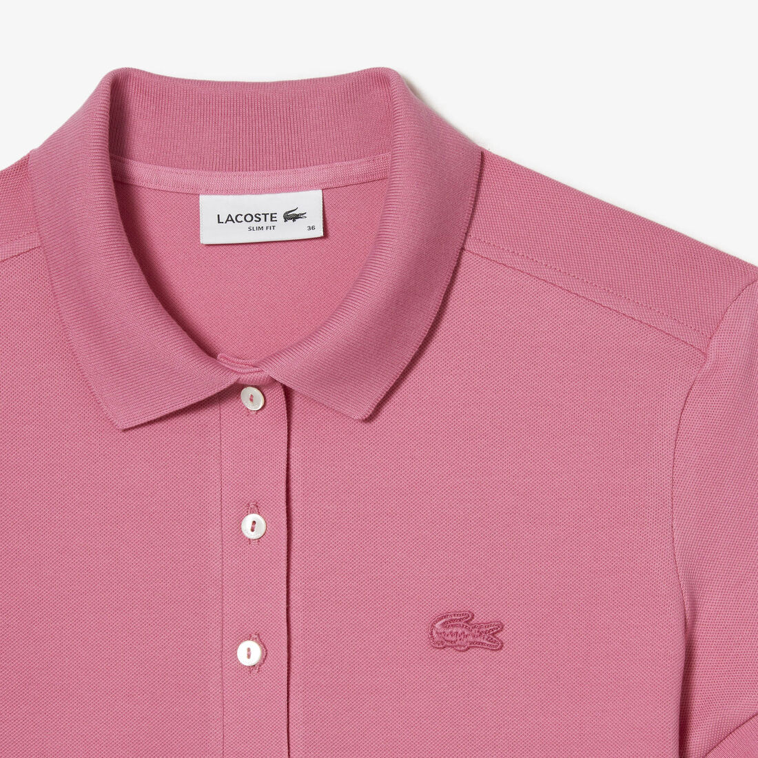 Lacoste Slim Fit Stretch Baumwoll Piqué Polo Shirts Damen Rosa | BJYN-86124