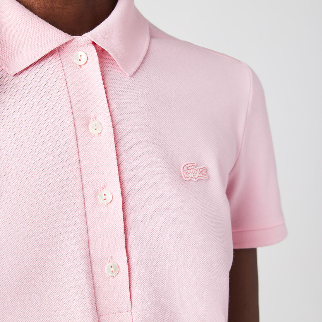 Lacoste Slim Fit Stretch Baumwoll Piqué Polo Shirts Damen Rosa | EVIF-86132