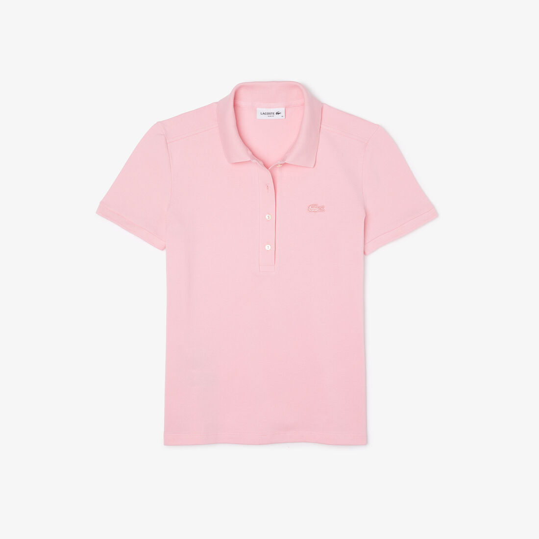 Lacoste Slim Fit Stretch Baumwoll Piqué Polo Shirts Damen Rosa | EVIF-86132