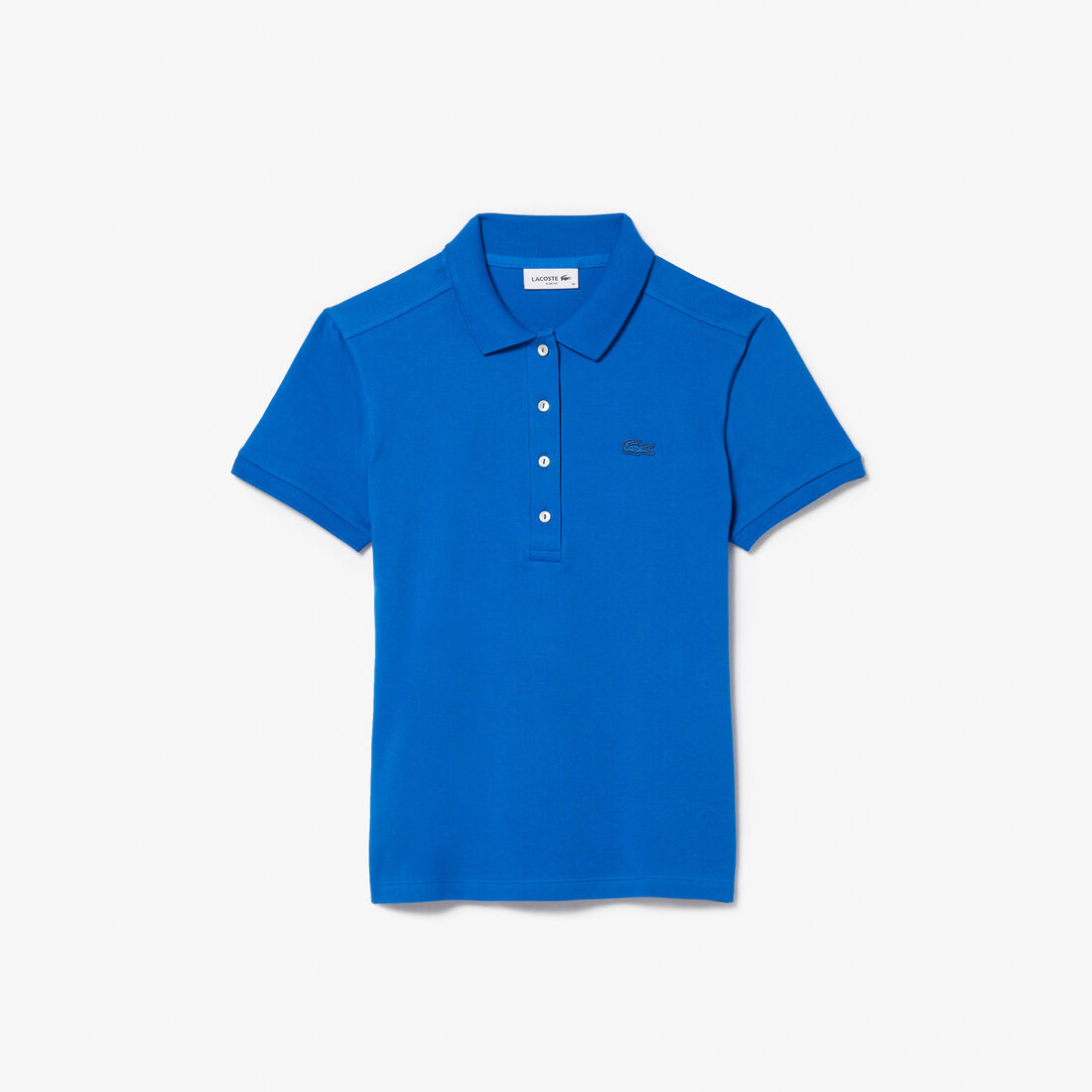 Lacoste Slim Fit Stretch Baumwoll Piqué Polo Shirts Damen Blau | KWXJ-72380