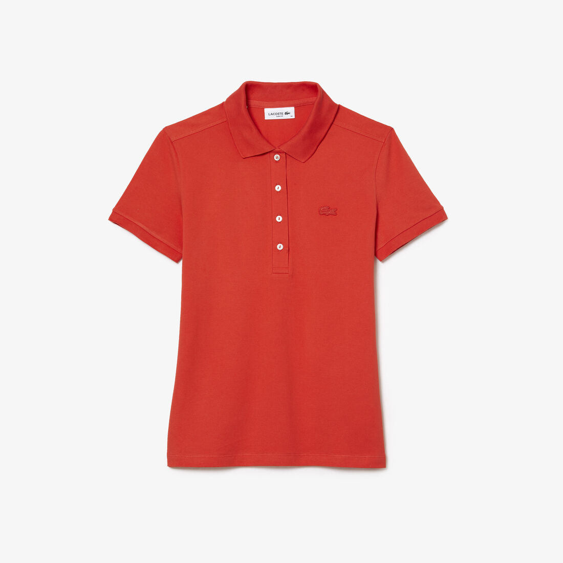 Lacoste Slim Fit Stretch Baumwoll Piqué Polo Shirts Damen Orange | OIJB-09816