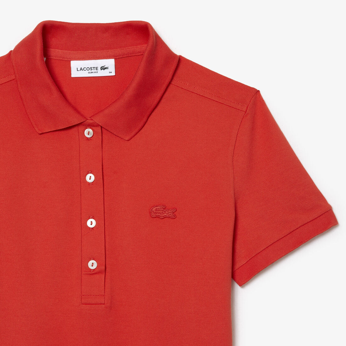 Lacoste Slim Fit Stretch Baumwoll Piqué Polo Shirts Damen Orange | OIJB-09816