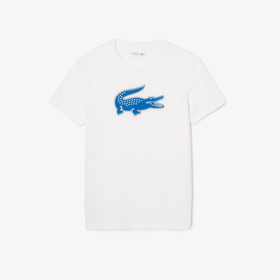 Lacoste Sport 3d Print Crocodile Atmungsaktiv Jersey T-shirts Herren Weiß Blau | COMP-52479