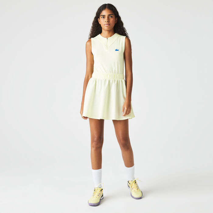 Lacoste Sport Built-in Shorty Tennis Kleider Damen Gelb Lila | ZMQC-75316