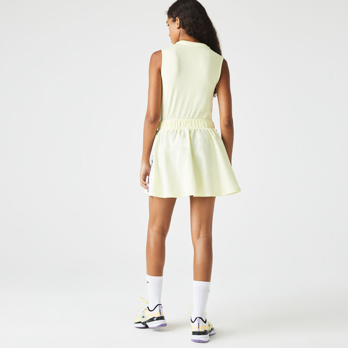 Lacoste Sport Built-in Shorty Tennis Kleider Damen Gelb Lila | ZMQC-75316