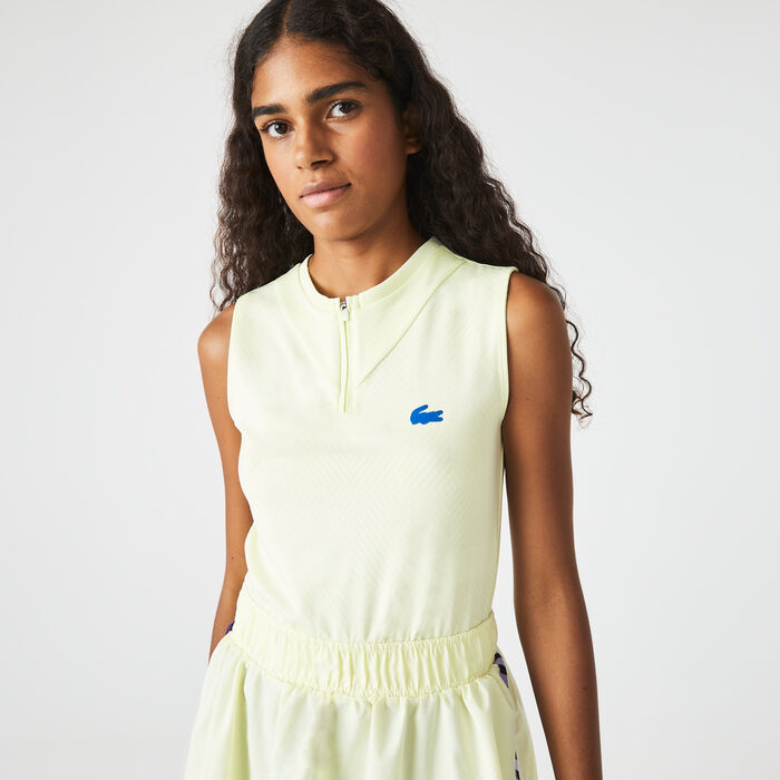 Lacoste Sport Built-in Shorty Tennis Kleider Damen Gelb Lila | ZMQC-75316