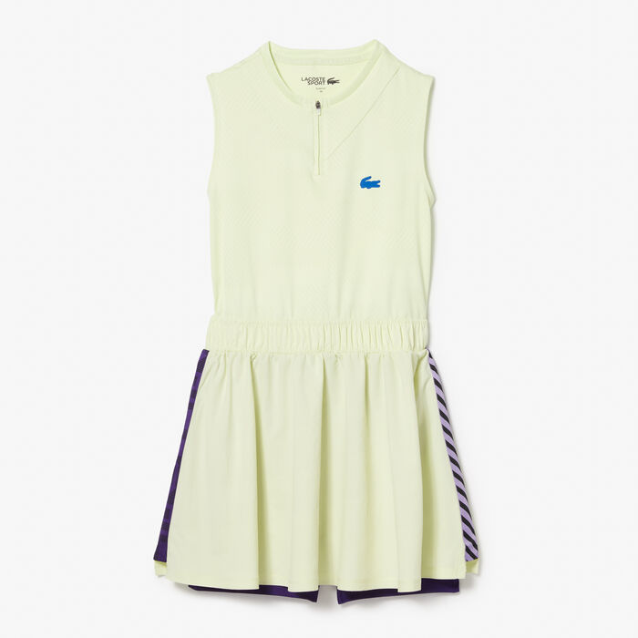 Lacoste Sport Built-in Shorty Tennis Kleider Damen Gelb Lila | ZMQC-75316