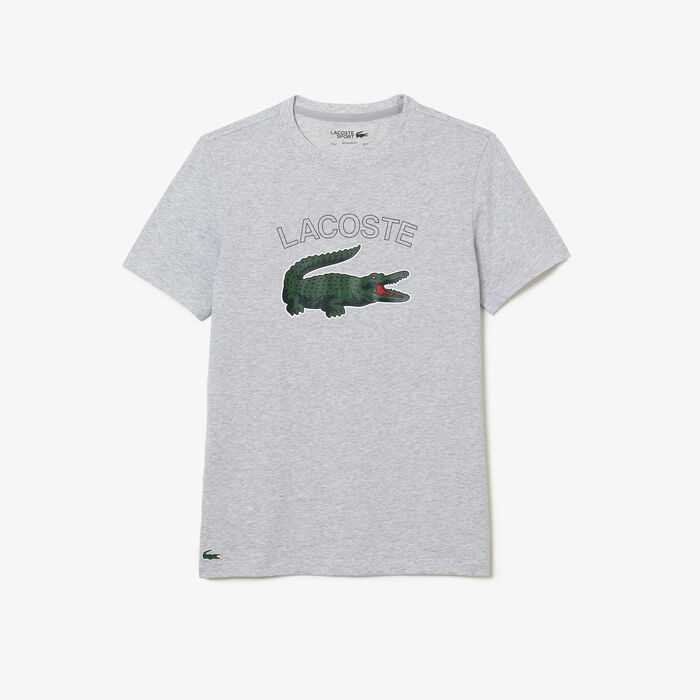 Lacoste Sport Crocodile Print Jersey T-shirts Herren Grau | JKVY-71086