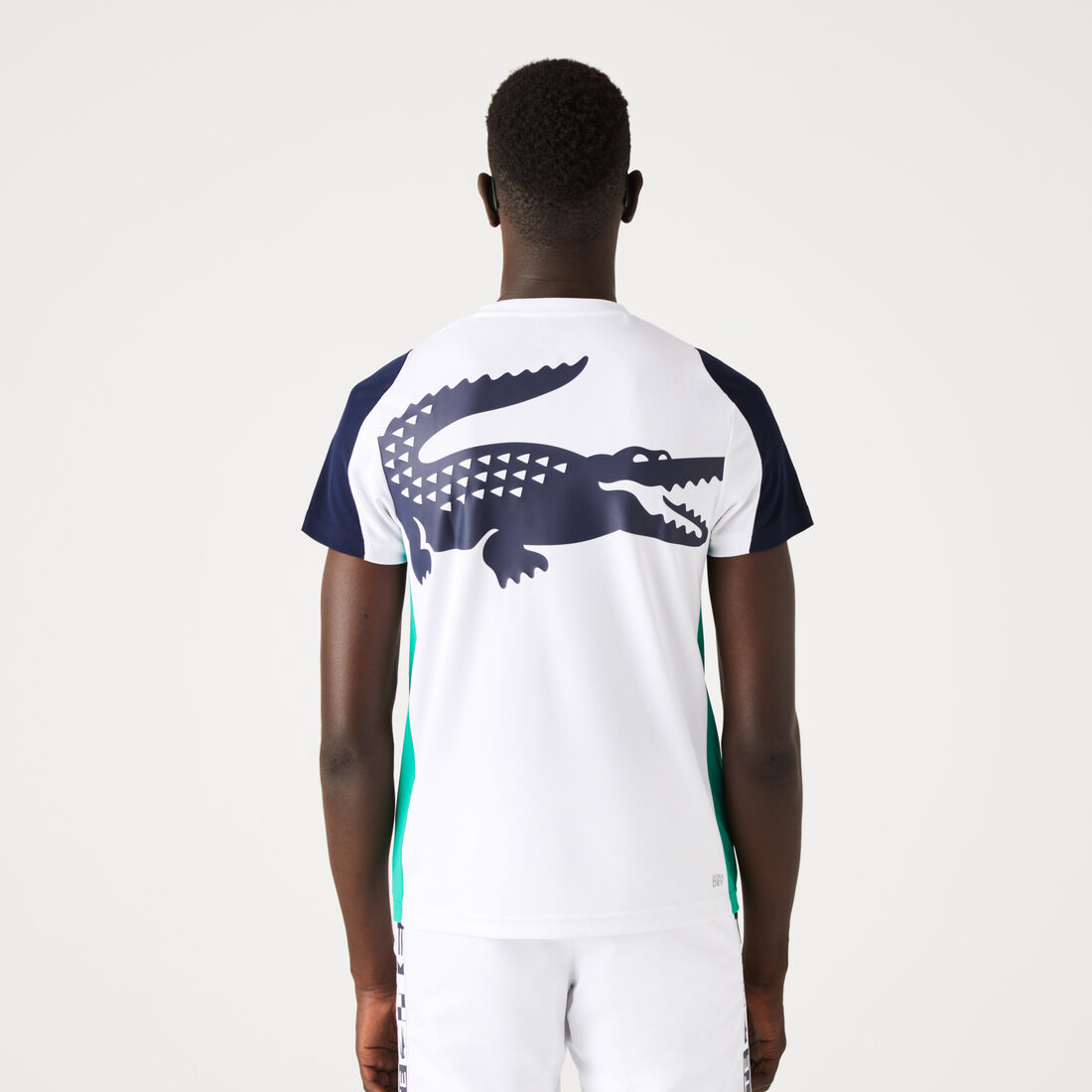 Lacoste Sport Crocodile Print Tennis T-shirts Herren Weiß | DCSQ-57246