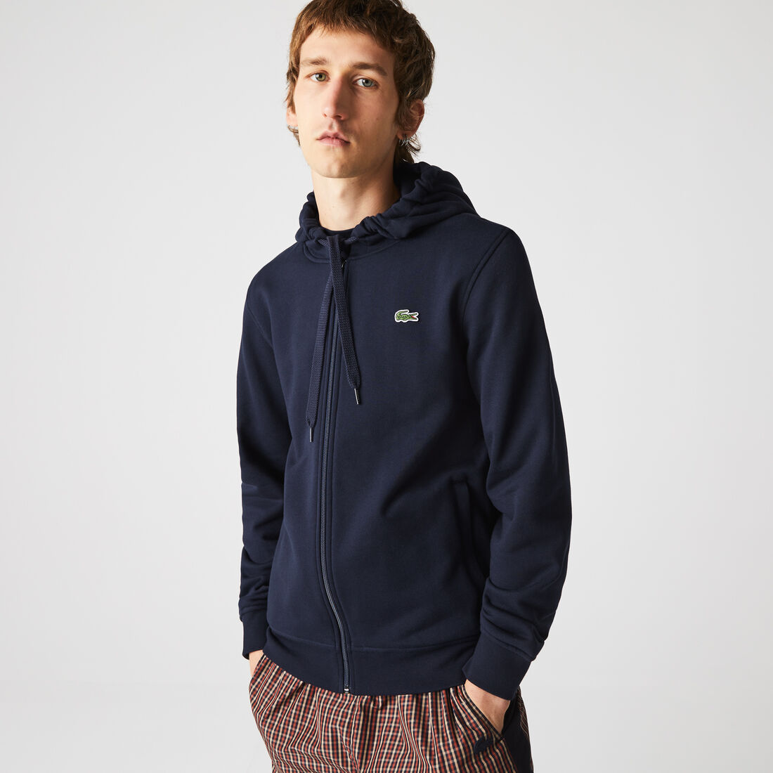 Lacoste Sport Laufschuhe Bi-material Hoodie Herren Blau | YWCG-36759