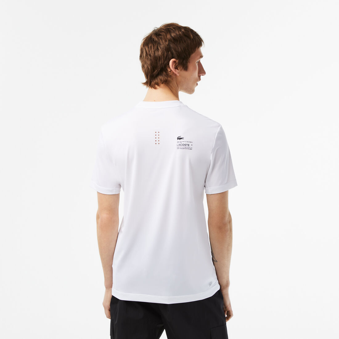 Lacoste Sport Slim Fit Stretch Jersey T-shirts Herren Weiß | PZWI-87201