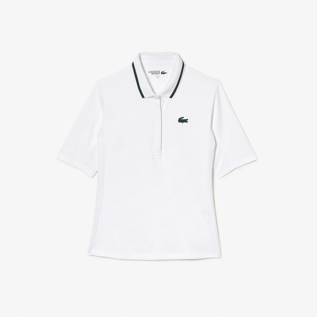 Lacoste Sport Thermo-regulating Piqué Tennis Polo Shirts Damen Weiß Grün | KPUD-07481