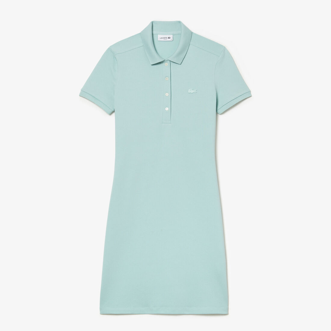 Lacoste Stretch Baumwoll Piqué Kleider Damen Hellgrün | ZEIS-83910