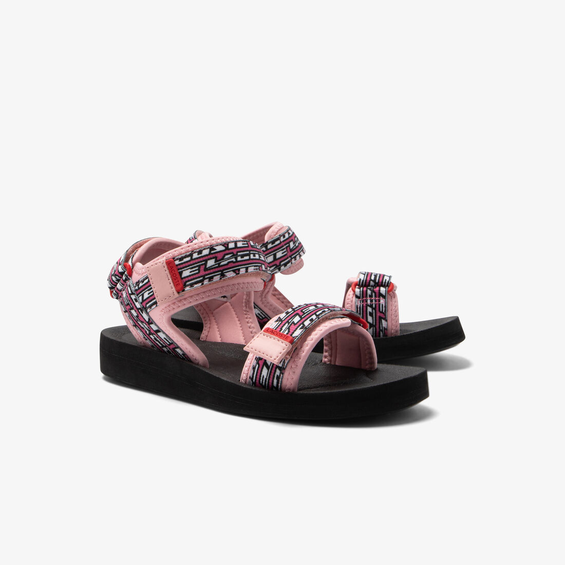 Lacoste Suruga Synthetik Sandalen Damen Hellrosa Schwarz | TVZX-78251