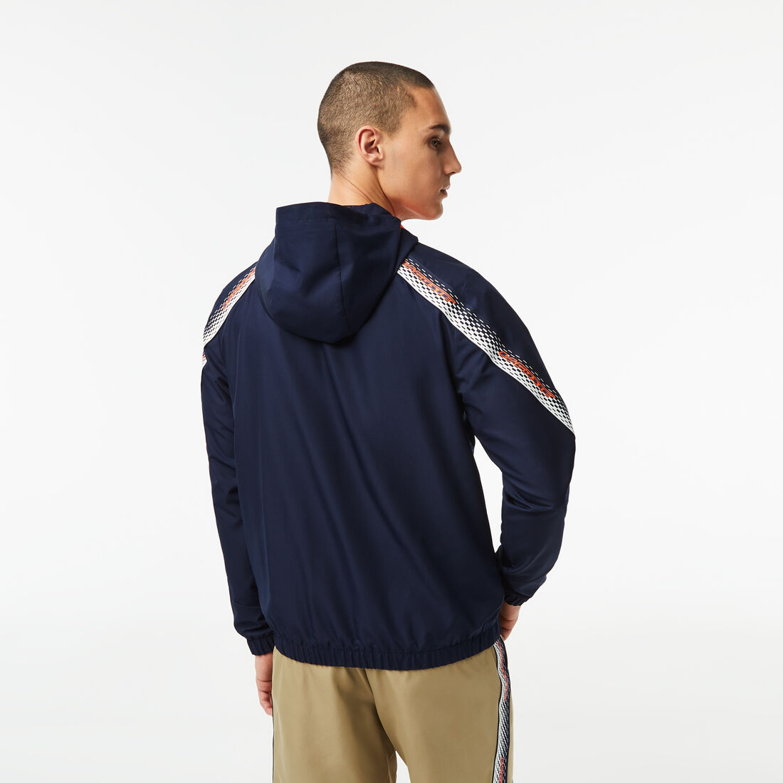 Lacoste Tennis Recycled Polyester Mit Kapuze Jacke Herren Navy | LPYU-08296