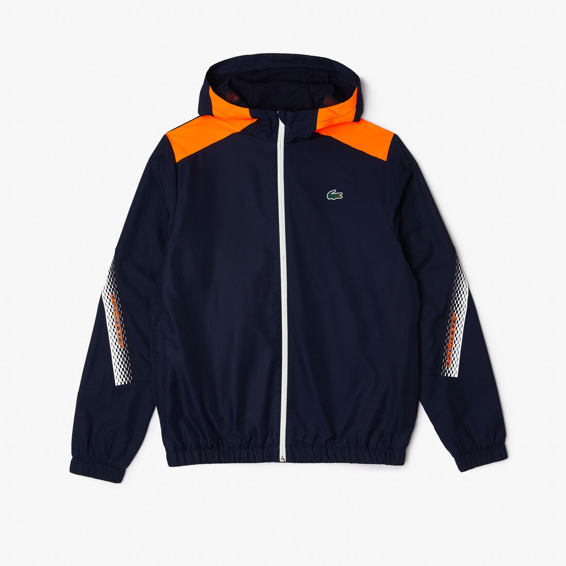 Lacoste Tennis Recycled Polyester Mit Kapuze Jacke Herren Navy | LPYU-08296