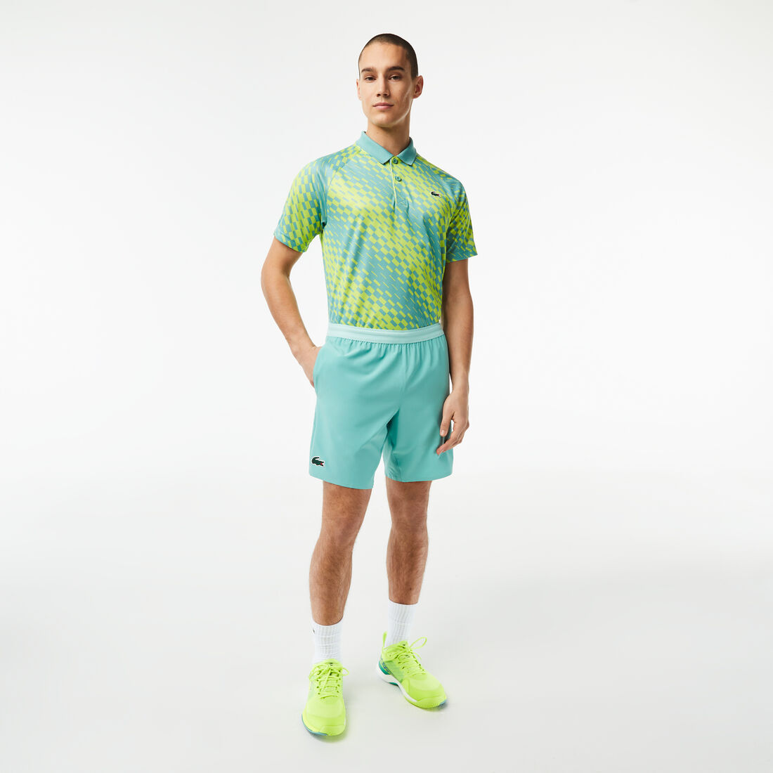 Lacoste Tennis X Novak Djokovic Taffeta Kurze Hose Herren Grün | ICMF-10652