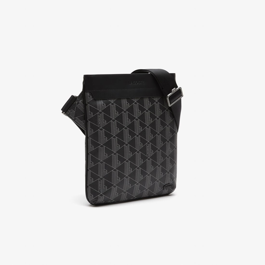 Lacoste The Blend Monogram Print crossbody taschen Herren Schwarz | XGMQ-14876