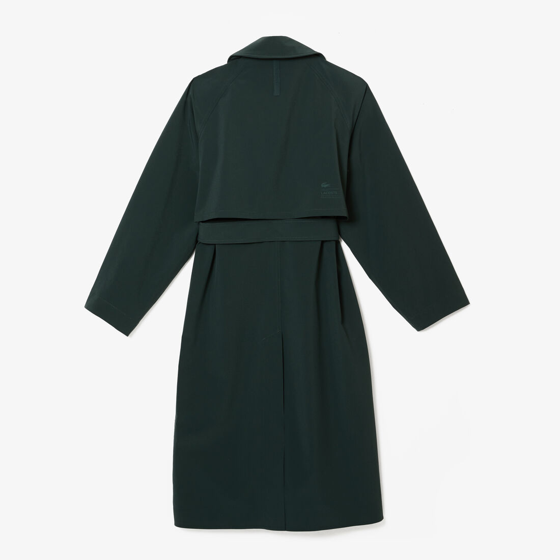 Lacoste Two-ply Piqué Oversised Trench Mäntel Damen Grün | MABK-15708