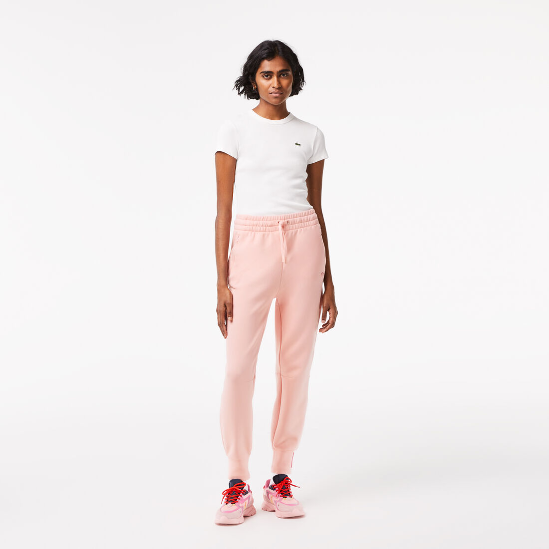 Lacoste Two-ply Sweathose Damen Rosa | ZKAC-40917