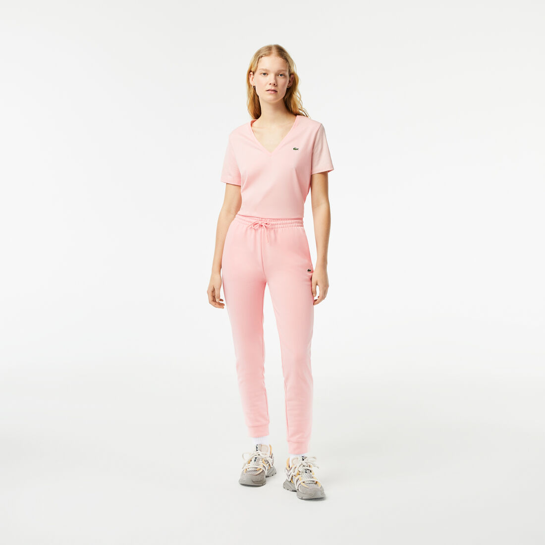 Lacoste Unbrushed Fleece Sweathose Damen Rosa | TOUI-79845