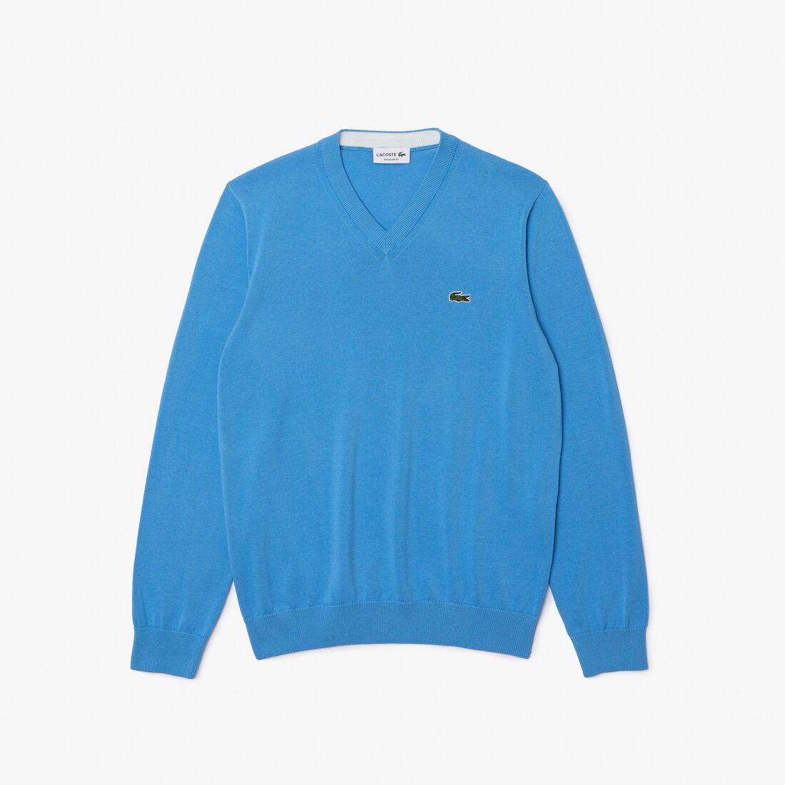 Lacoste V-neck Organic Baumwoll Pullover Herren Blau | JMLA-02418