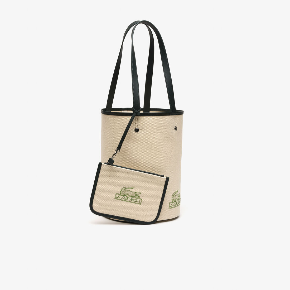 Lacoste With Removable Pouch Bucket Tasche Damen Beige | XIZG-30241