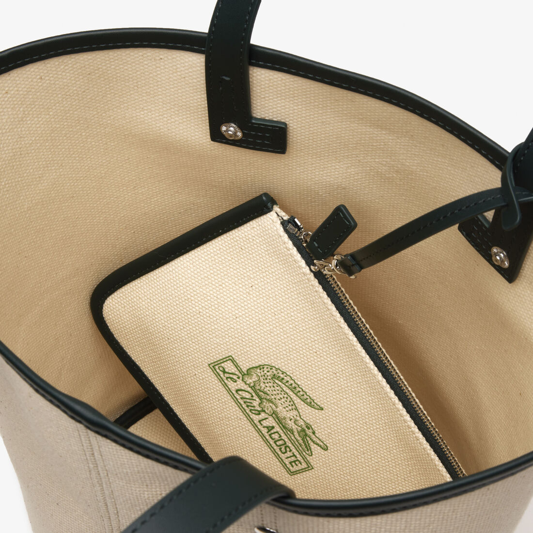 Lacoste With Removable Pouch Bucket Tasche Damen Beige | XIZG-30241