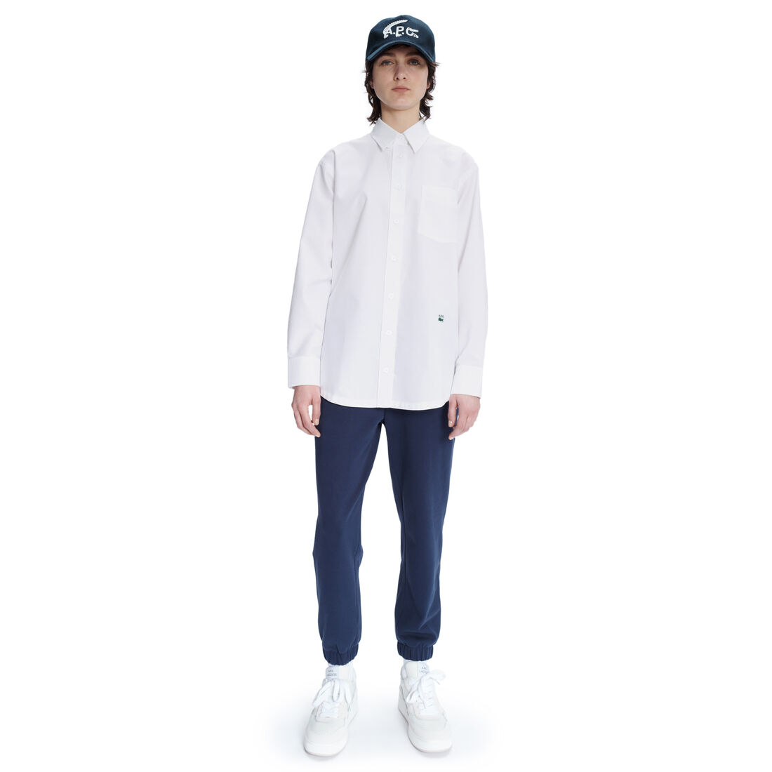 Lacoste X A.p.c. Baumwoll Fleece Sweathose Damen Blau | CENV-13048