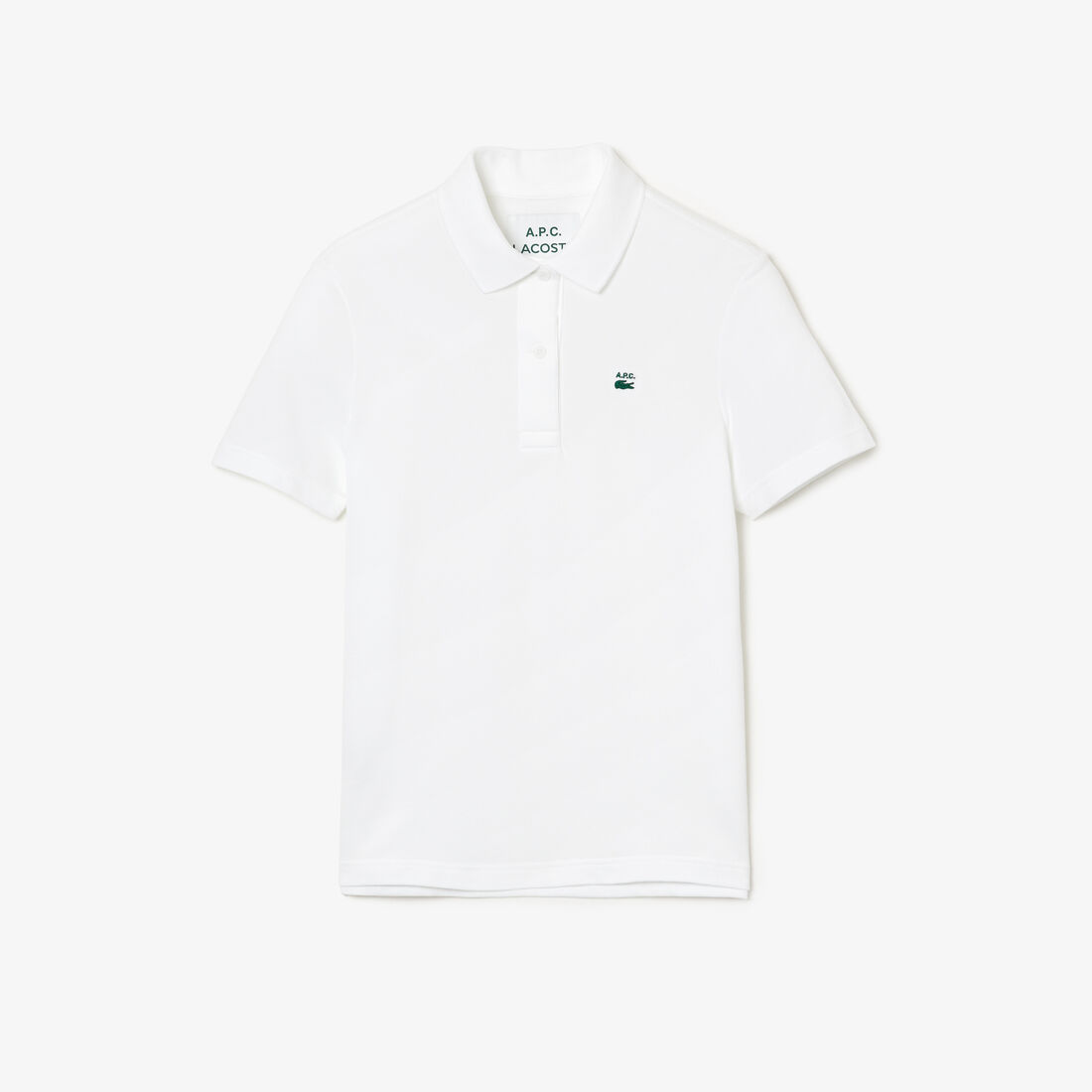 Lacoste X A.p.c. Loose Fit Baumwoll Petit Piqué Polo Shirts Damen Weiß | SEVC-82735