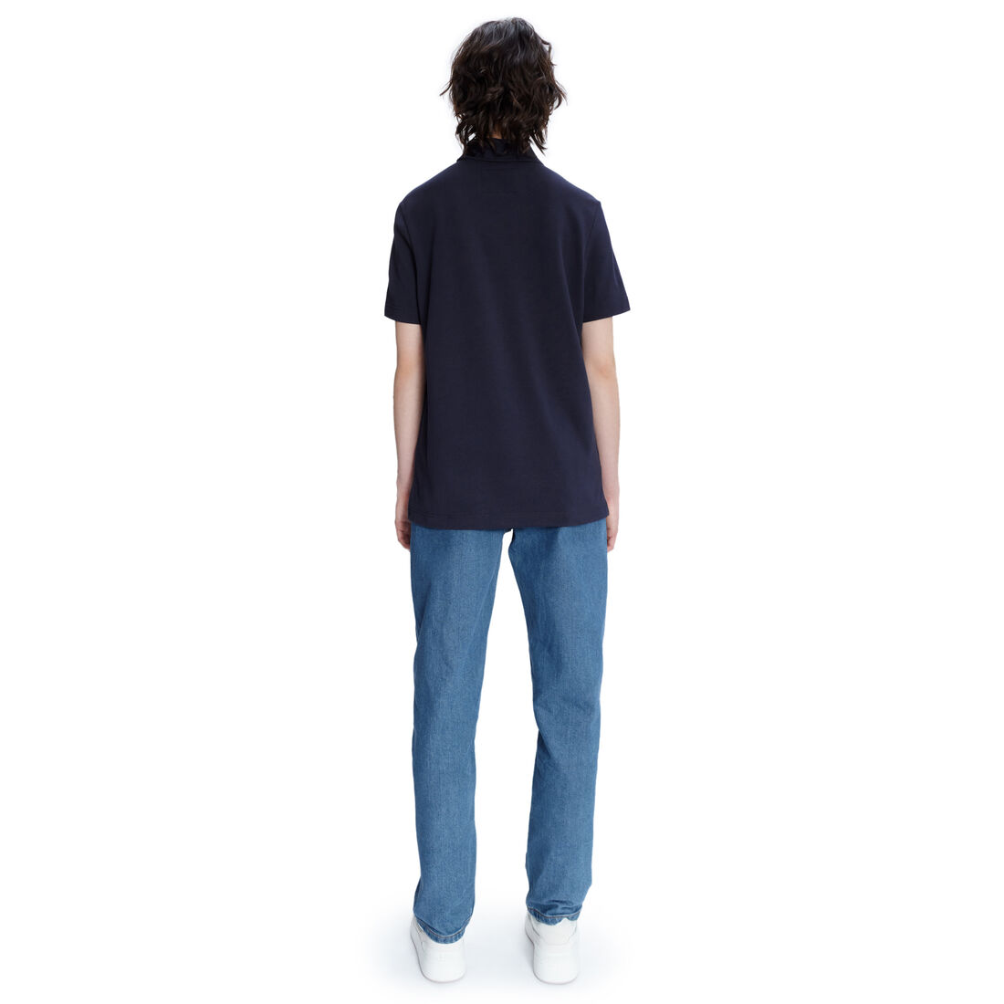 Lacoste X A.p.c. Loose Fit Baumwoll Petit Piqué Polo Shirts Damen Blau | SKFG-31469