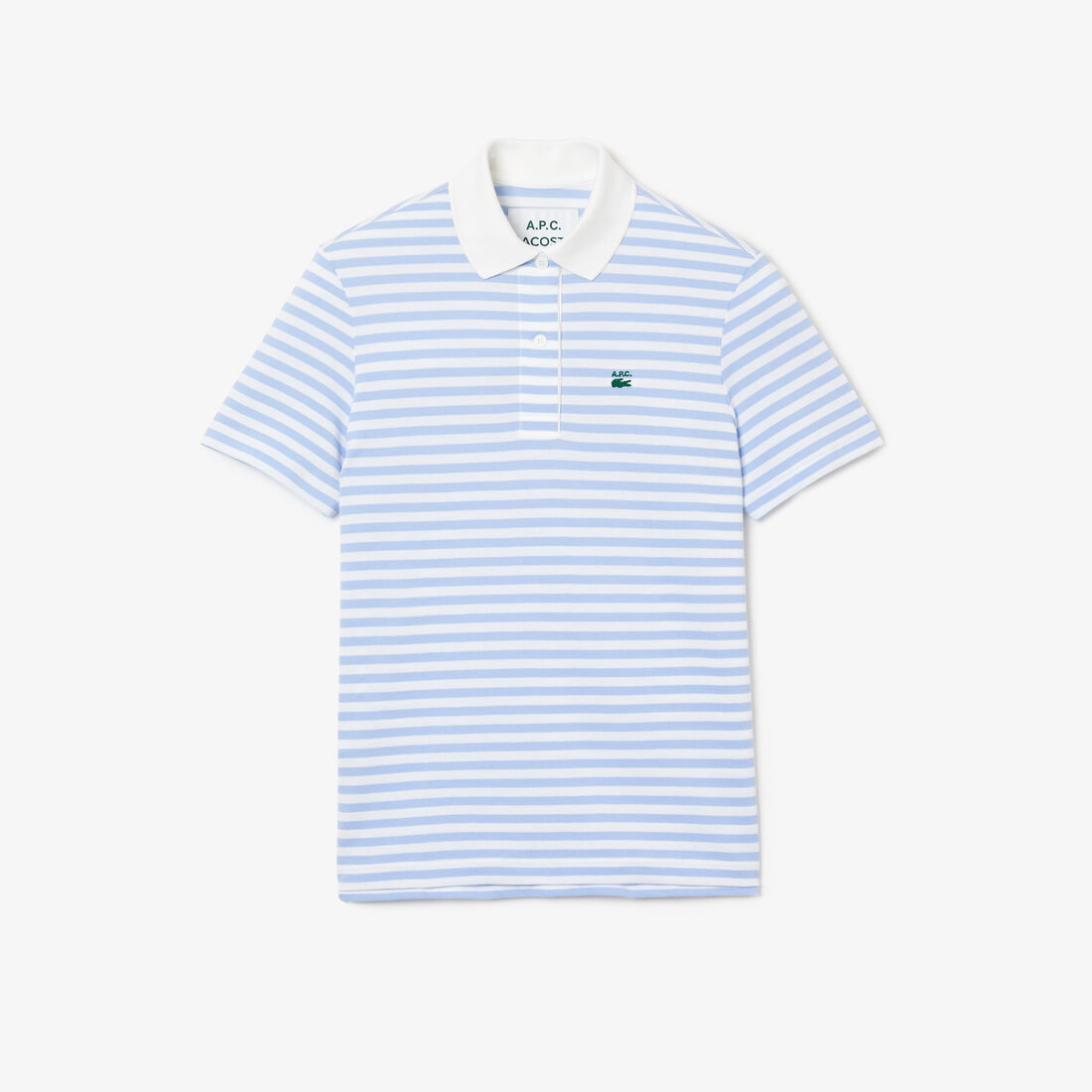 Lacoste X A.p.c. Loose Fit Gestreift Polo Shirts Damen Weiß | LORK-72491