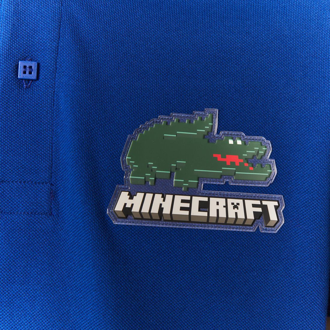 Lacoste X Minecraft Klassische Fit Organic Baumwoll Polo Shirts Damen Blau | GHOX-85913