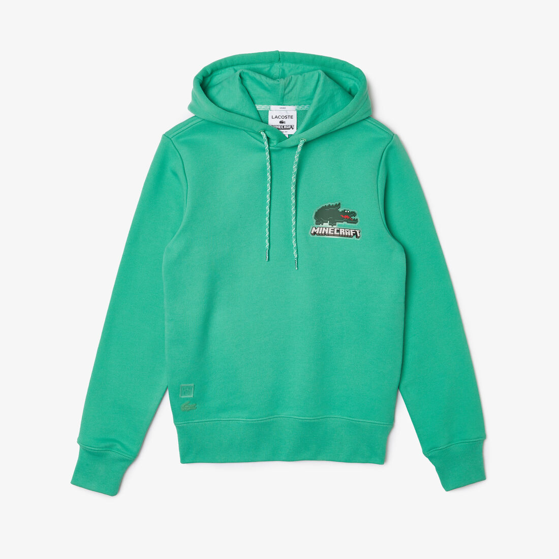 Lacoste X Minecraft Mit Kapuze Baumwoll Fleece Hoodie Herren Grün | RTVG-95321