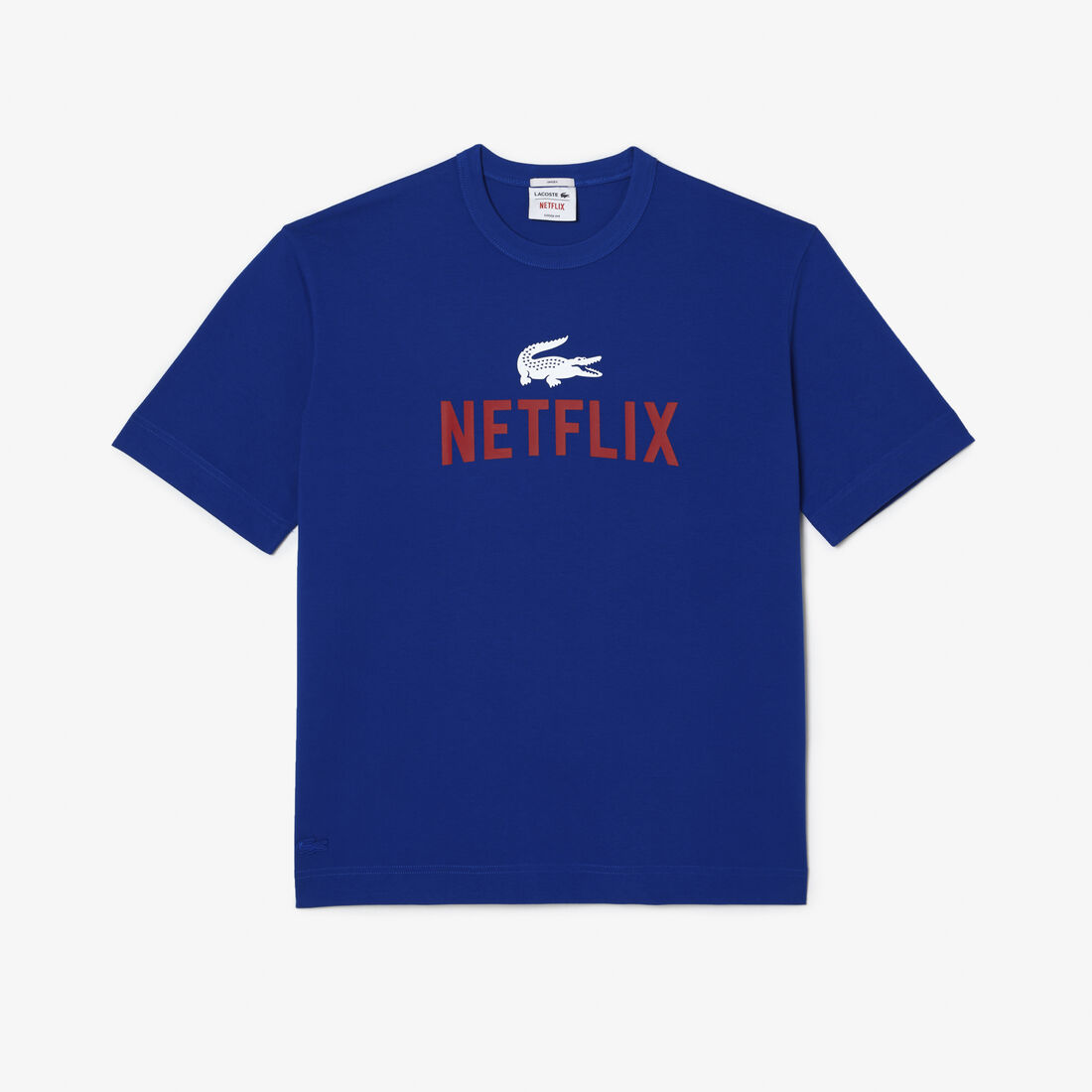 Lacoste X Netflix Loose Fit Organic Baumwoll T-shirts Herren Blau | OAWX-21679