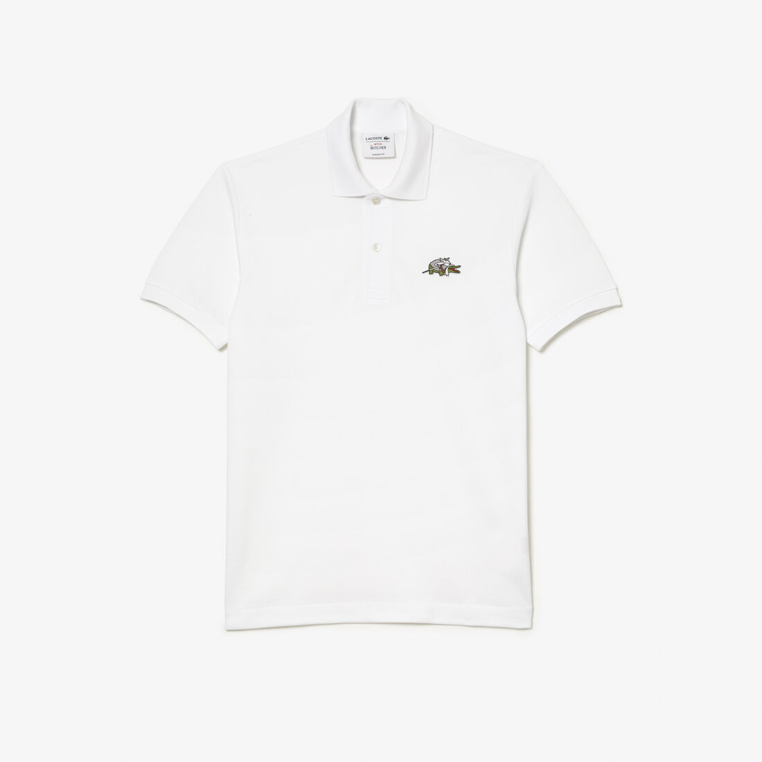 Lacoste X Netflix Organic Baumwoll Polo Shirts Herren Weiß | FJBP-15379