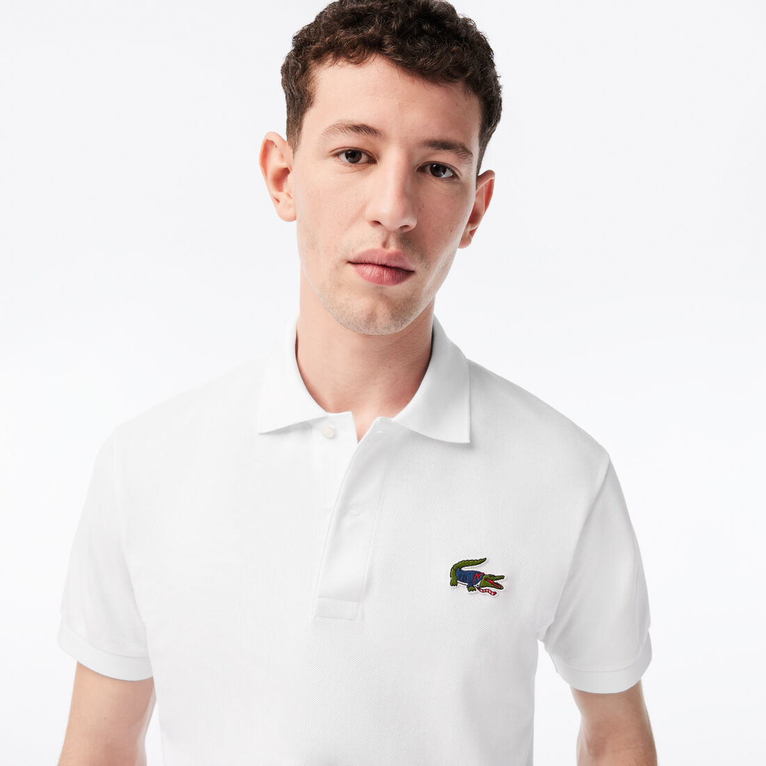 Lacoste X Netflix Organic Baumwoll Polo Shirts Herren Weiß | LBFE-01534